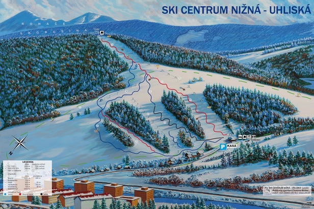 Pistenplan Ski centrum Nižná - Uhliská