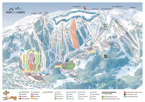 Plan des pistes - Port Del Comte