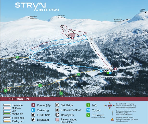 Stryn Piste Map