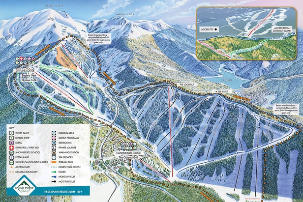 Eagle Point Mappa piste