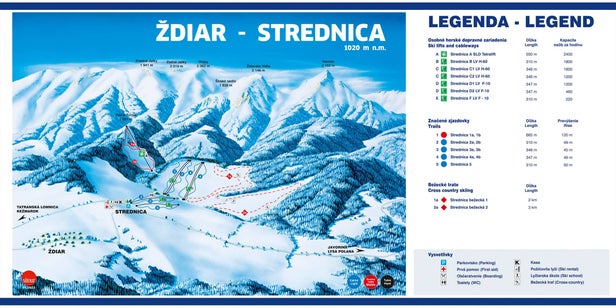 Pistenplan Ždiar - Strednica