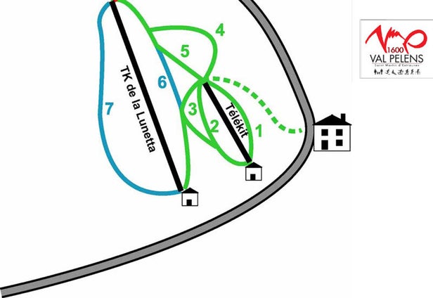 Plan des pistes - Val Pelens