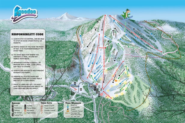 Pistenplan Hoodoo Ski Area