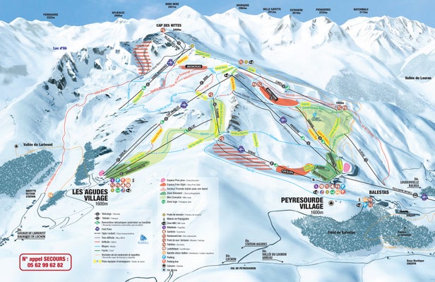 Plan des pistes - Peyragudes