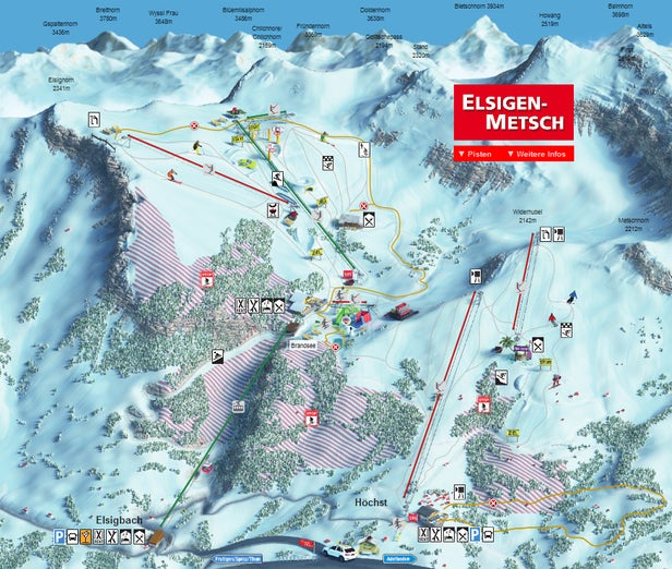 Elsigen - Metsch - Frutigen Mapa zjazdoviek