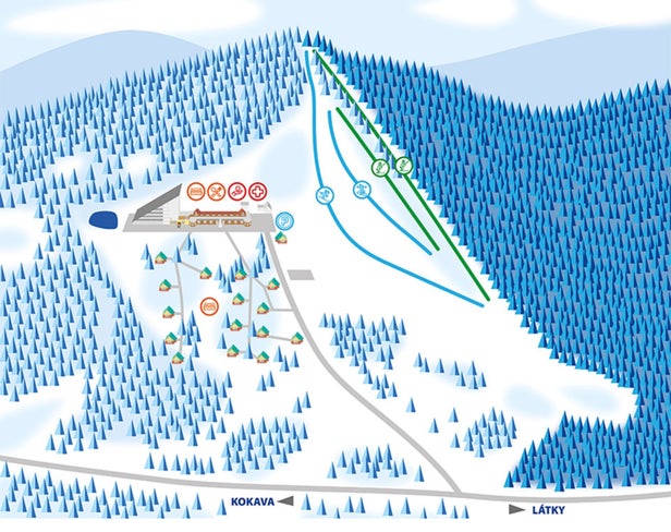 Látky - Prašivá Mapa sjezdovek