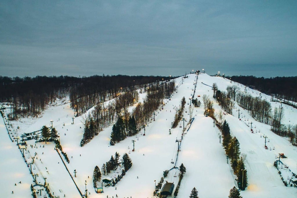 Bittersweet Ski Area Aerial view