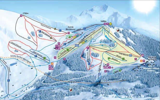 Manigod Piste Map