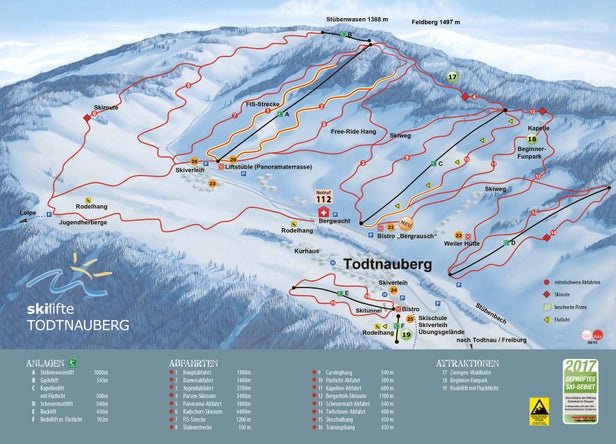 Pistenplan Todtnauberg