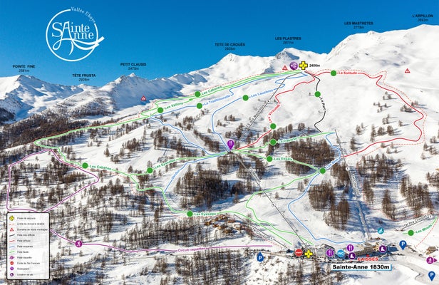 Sainte-Anne la Condamine Mappa piste