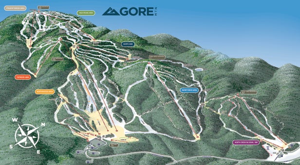 Gore Mountain Mapa zjazdoviek