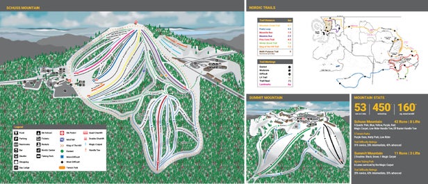 Pistenplan Schuss Mountain at Shanty Creek