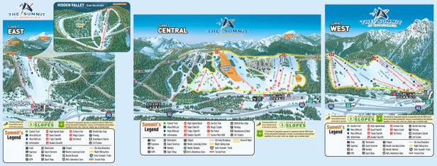 The Summit at Snoqualmie Mapa sjezdovek