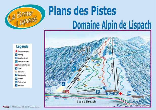 Pistenplan La Bresse Lispach