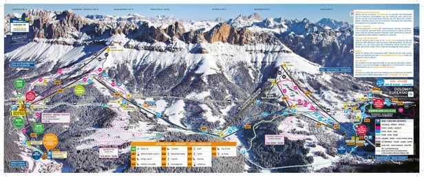 Carezza Ski Mapa zjazdoviek