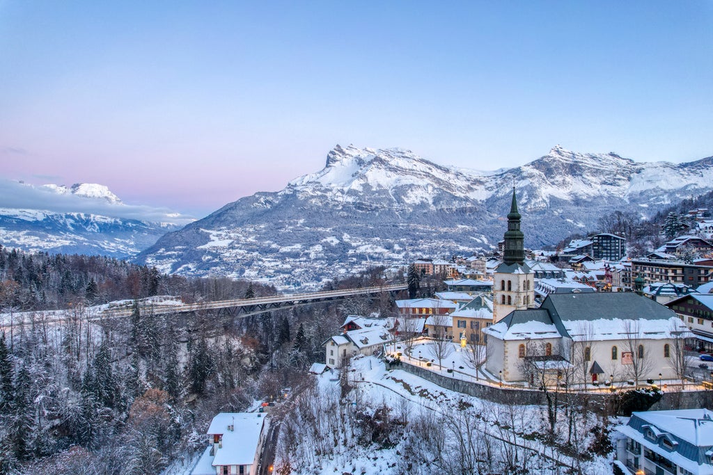 Saint Gervais_Aerial Town View_(c): Boris Molinier
