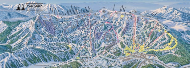 Pistenplan Wolf Creek Ski Area