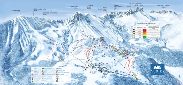 Pistenplan Albiez Montrond