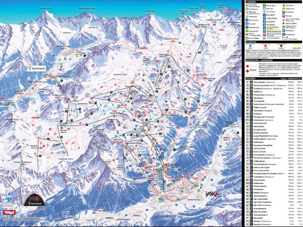 Pistenplan Ischgl