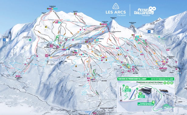 Les Arcs Piste Map