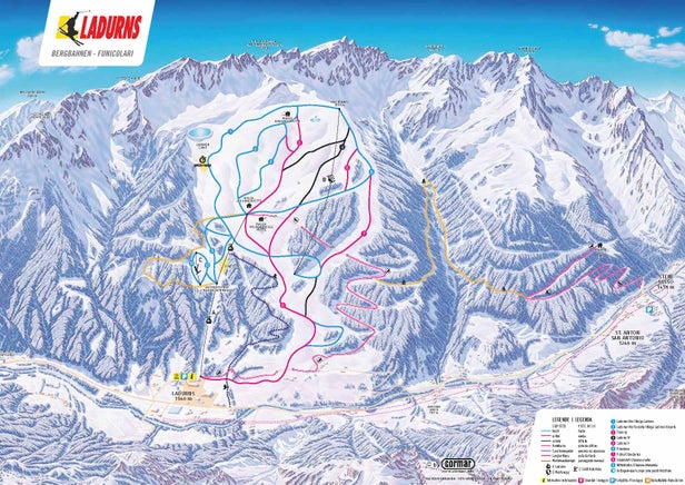 Ladurns Piste Map