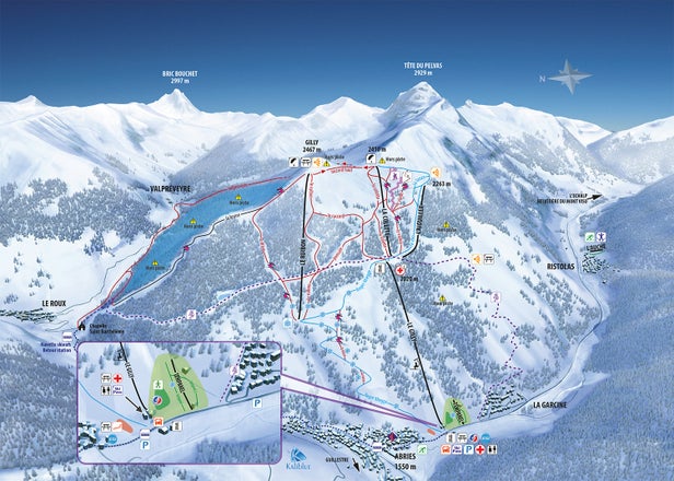 Abriès Piste Map