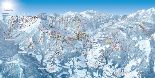 Saint Gervais Mont-Blanc Piste Map