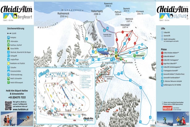 Pistenplan Falkert - Heidialm