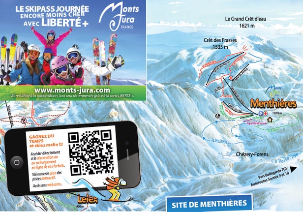 Menthières Mappa piste