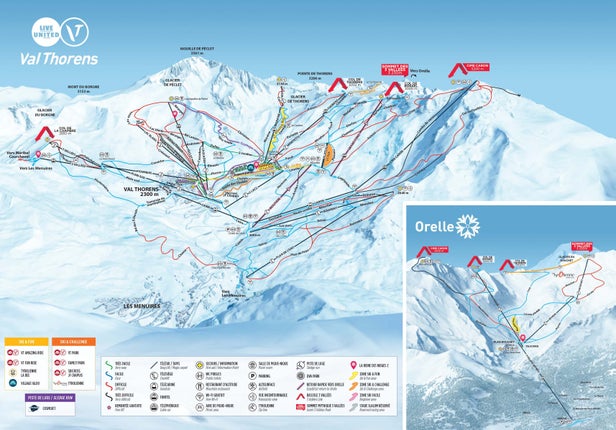 Pistenplan Val Thorens