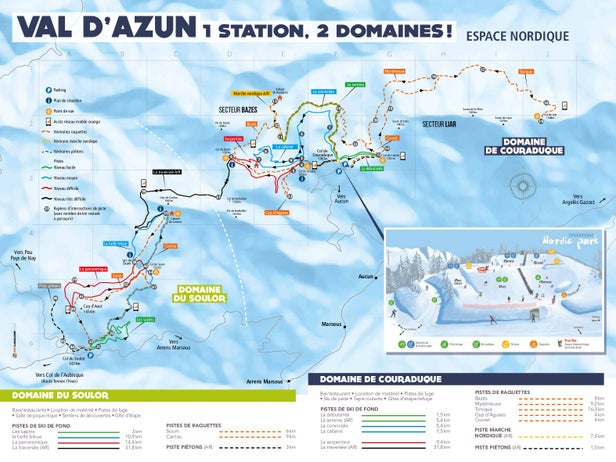 Val d'Azun Mapa zjazdoviek