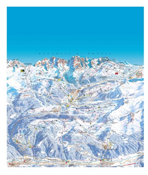 Plan des pistes - Madonna di Campiglio