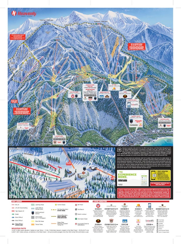 Heavenly Trail Map