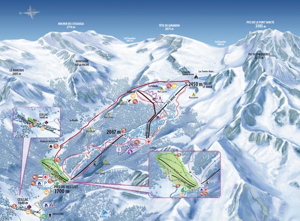 Pistenplan Ceillac