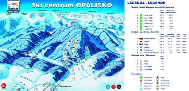 Pistenplan Opalisko - Závažná Poruba