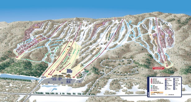 Granite Peak Ski Area Mapa zjazdoviek