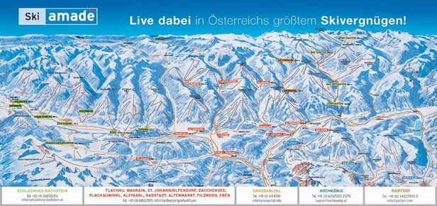 St. Johann - Alpendorf Piste Map