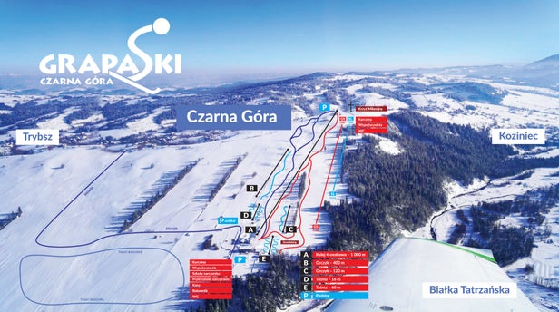 Pistenplan Grapa Ski - Litwinka (Czarna Góra)