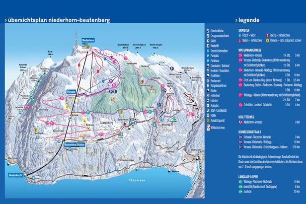 Pistenplan Beatenberg