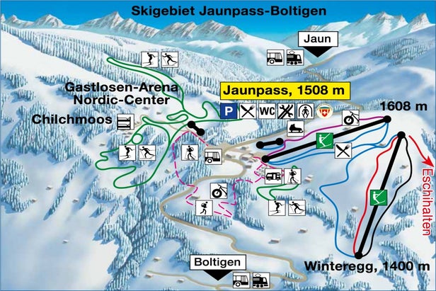 Pistenplan Boltigen - Jaunpass