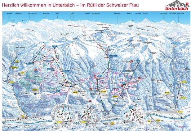 Unterbäch Mapa zjazdoviek