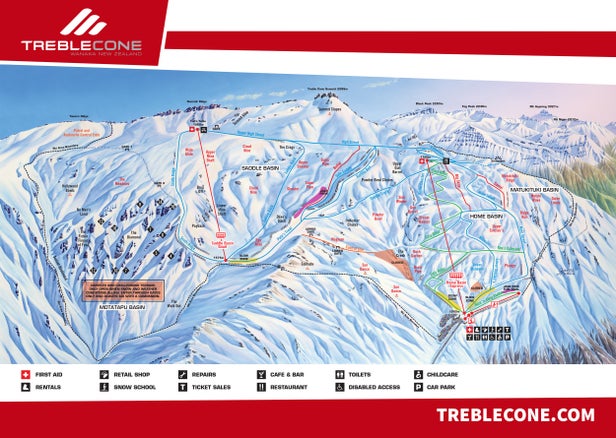 Pistenplan Treble Cone