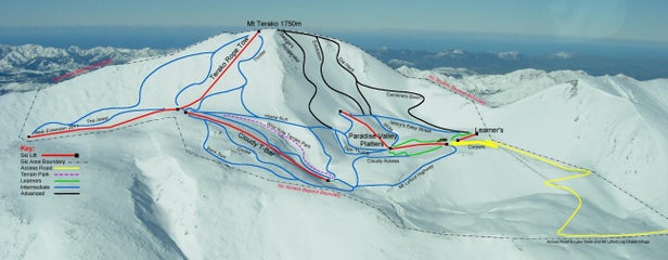 Mt. Lyford Alpine Resort Mappa piste