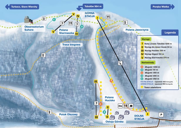 Koninki Mapa sjezdovek