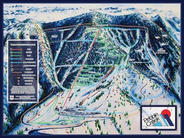 Plan des pistes - Pebble Creek Ski Area