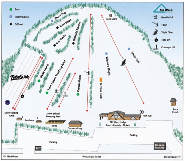 Ski Ward Mapa zjazdoviek