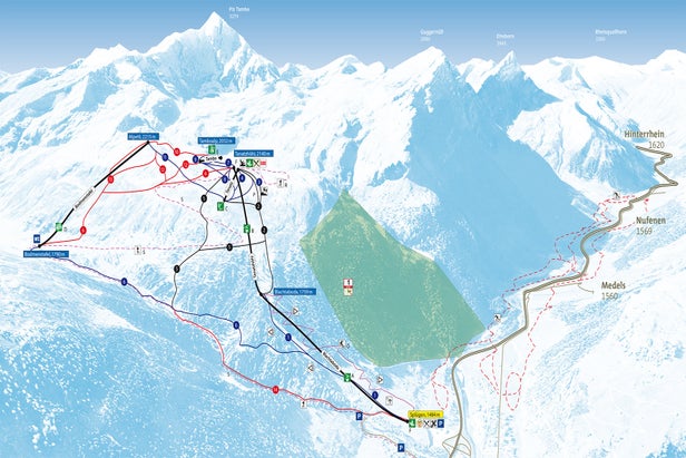 Pistenplan Splügen