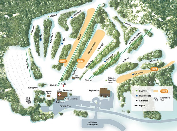 Christmas Mountain Mappa piste