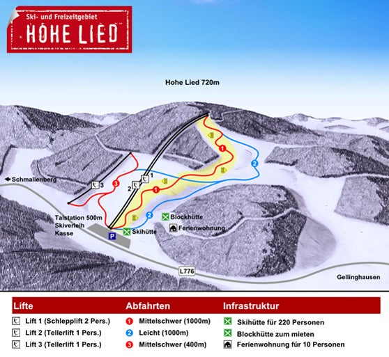 Pistenplan Hohe Lied