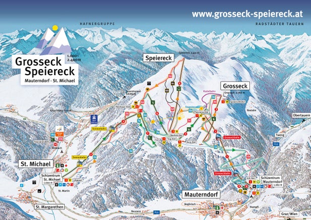 Plan des pistes - Großeck - Speiereck